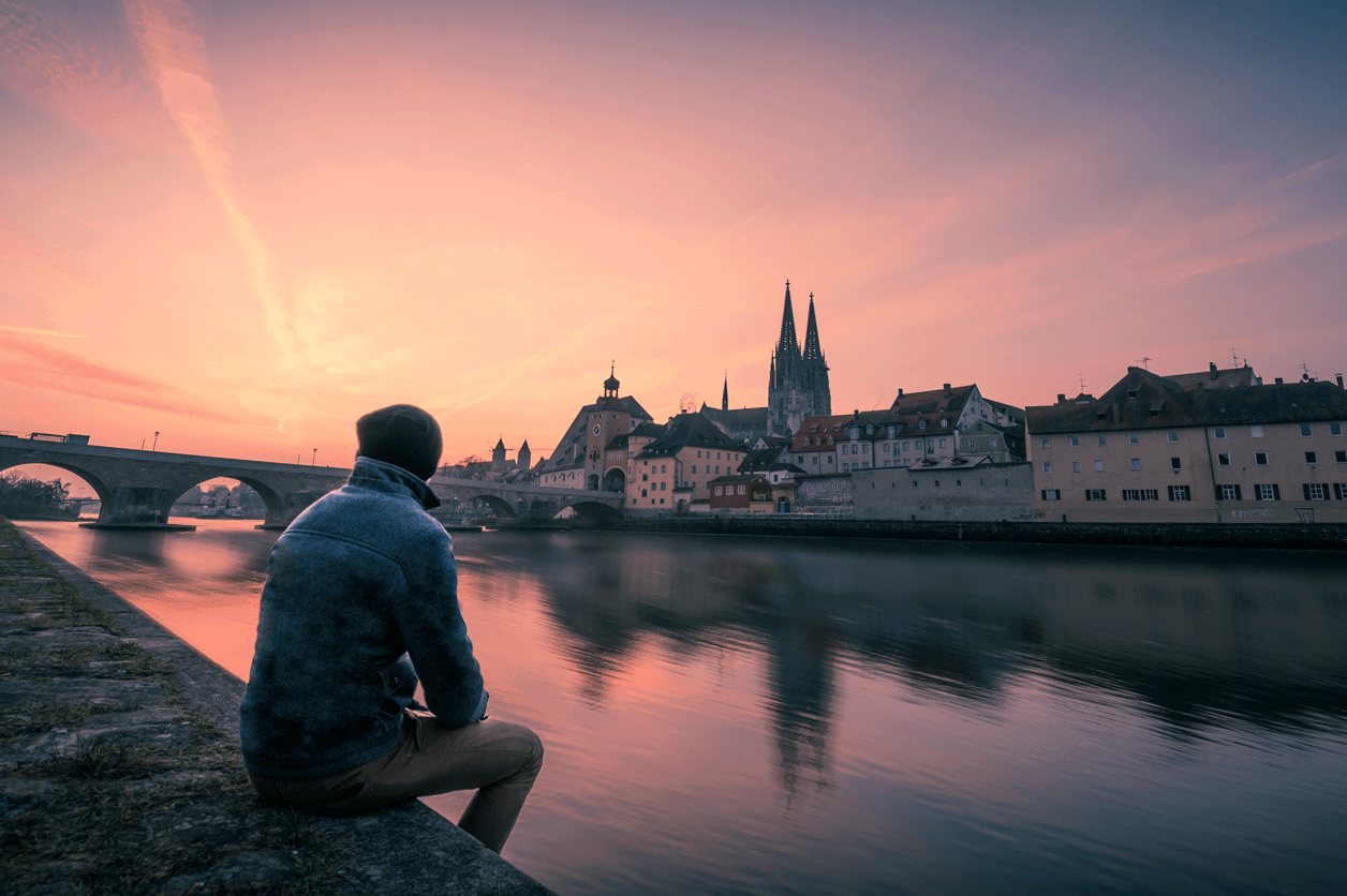 Sonnenaufgang in Regensburg