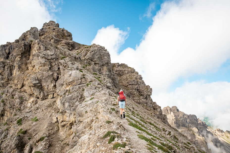 Wanderung auf die Leilachspitze im Tannheimer Tal als Rundtour von Rauth