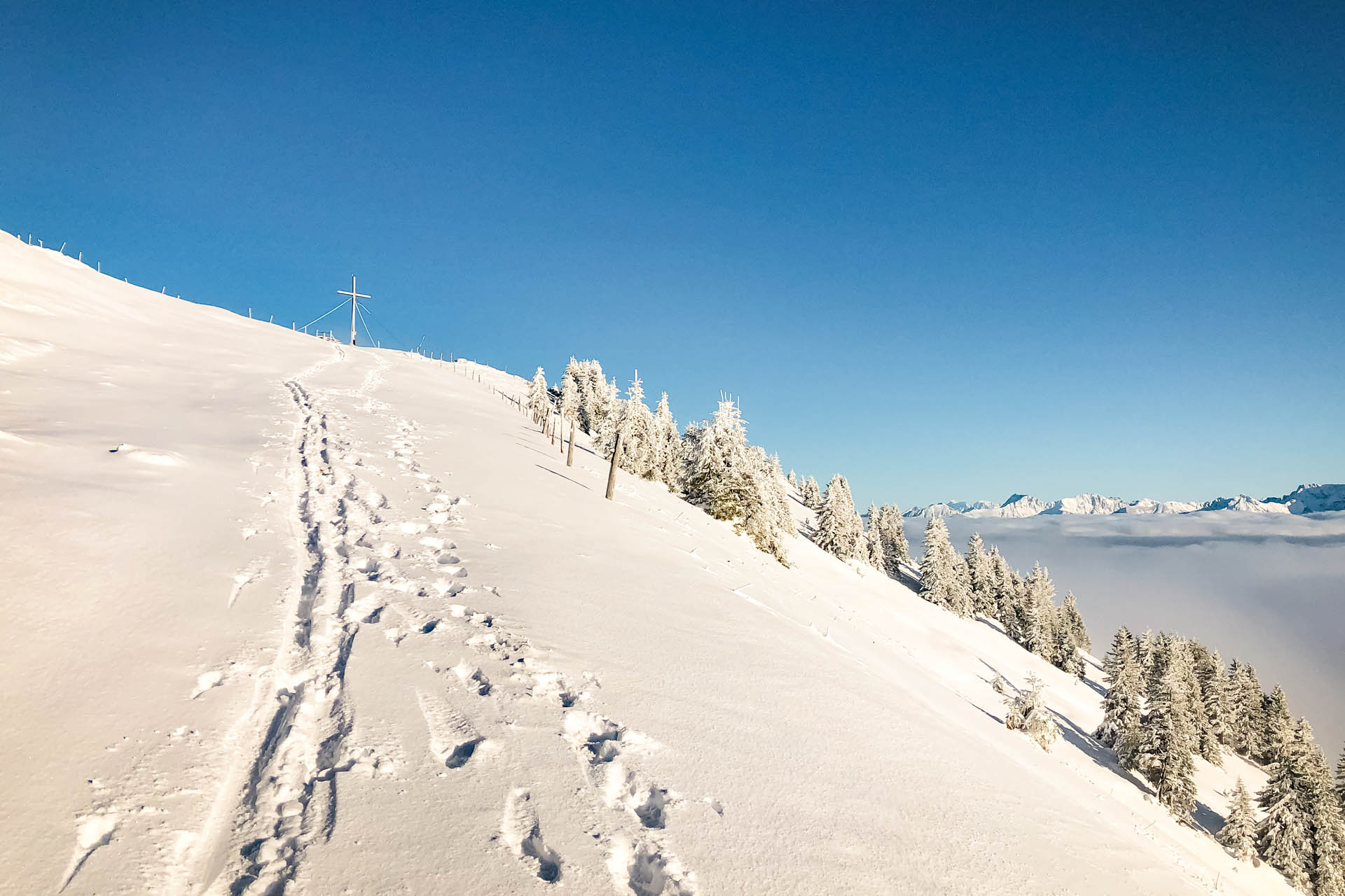 Stuiben - Schneeschuhwanderung ab Immenstadt im Allgäu