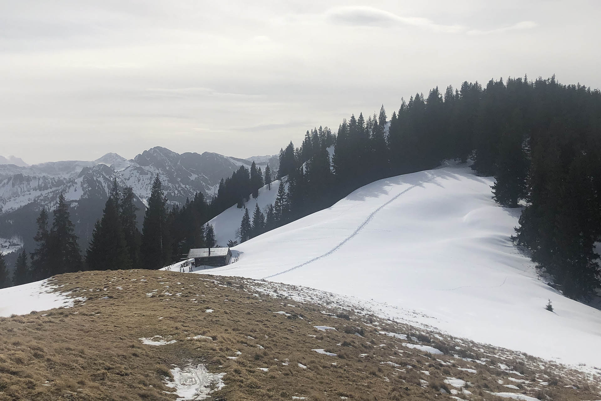Anstieg Hohe Bleick Ammergauer Alpen
