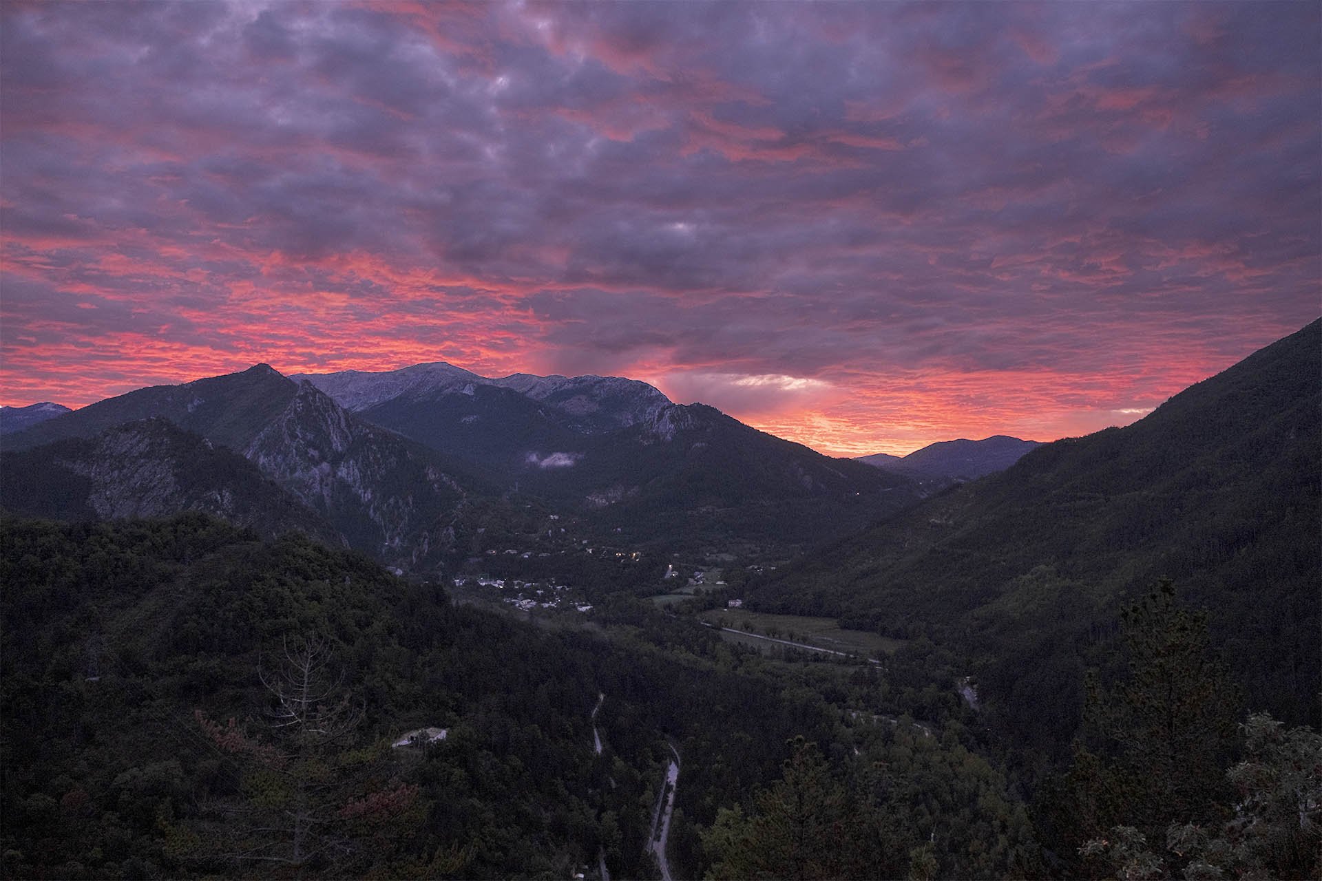 Sonnenaufgang Frankreich Hinterland