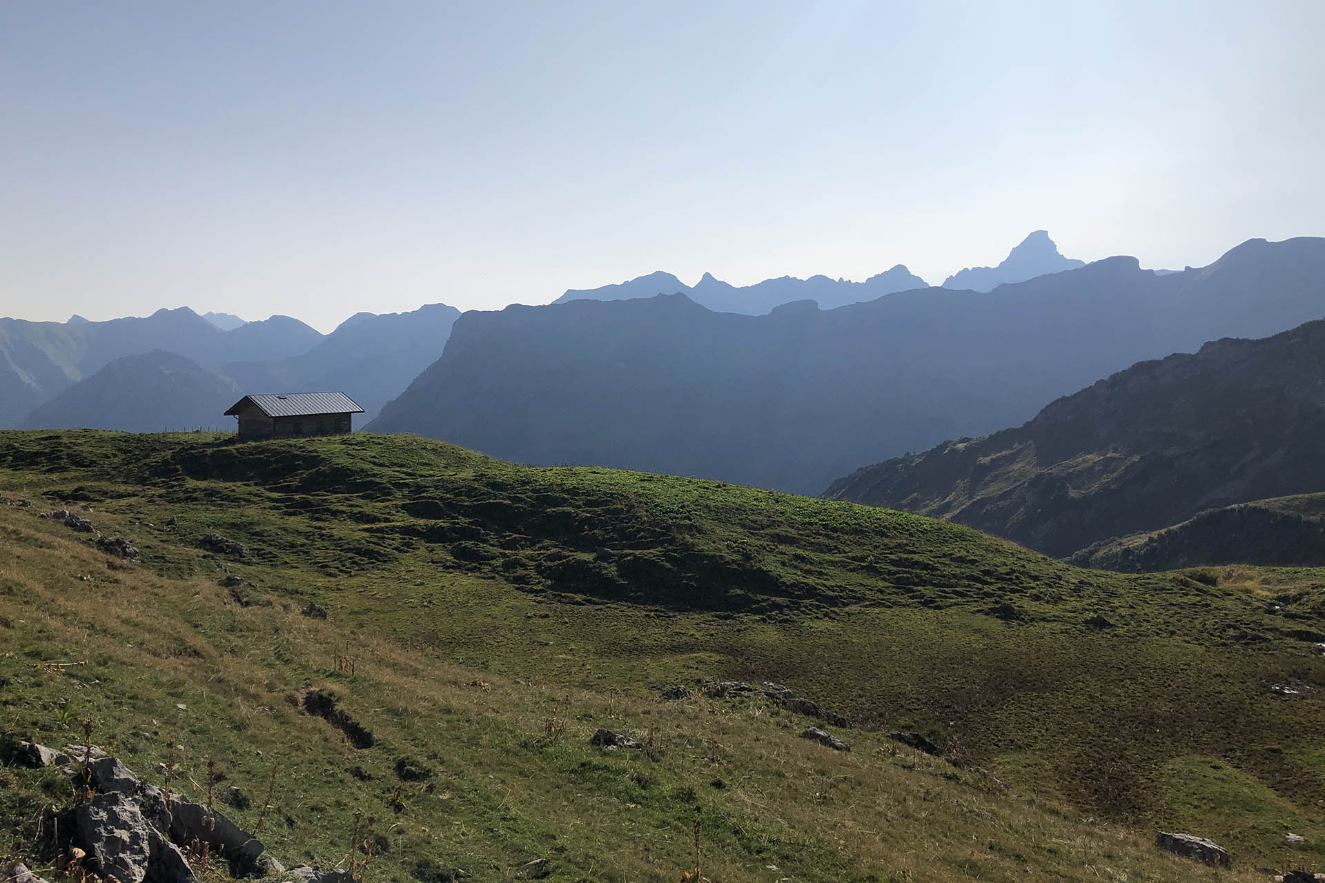 Aufstieg zum Nebelhorn - noch 400 Höhenmeter