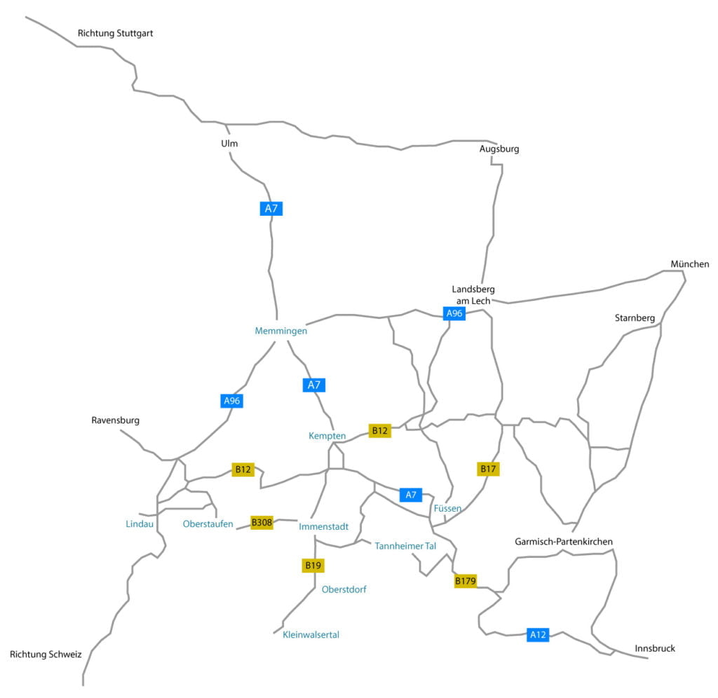 Map-Allgäu-Anfahrt
