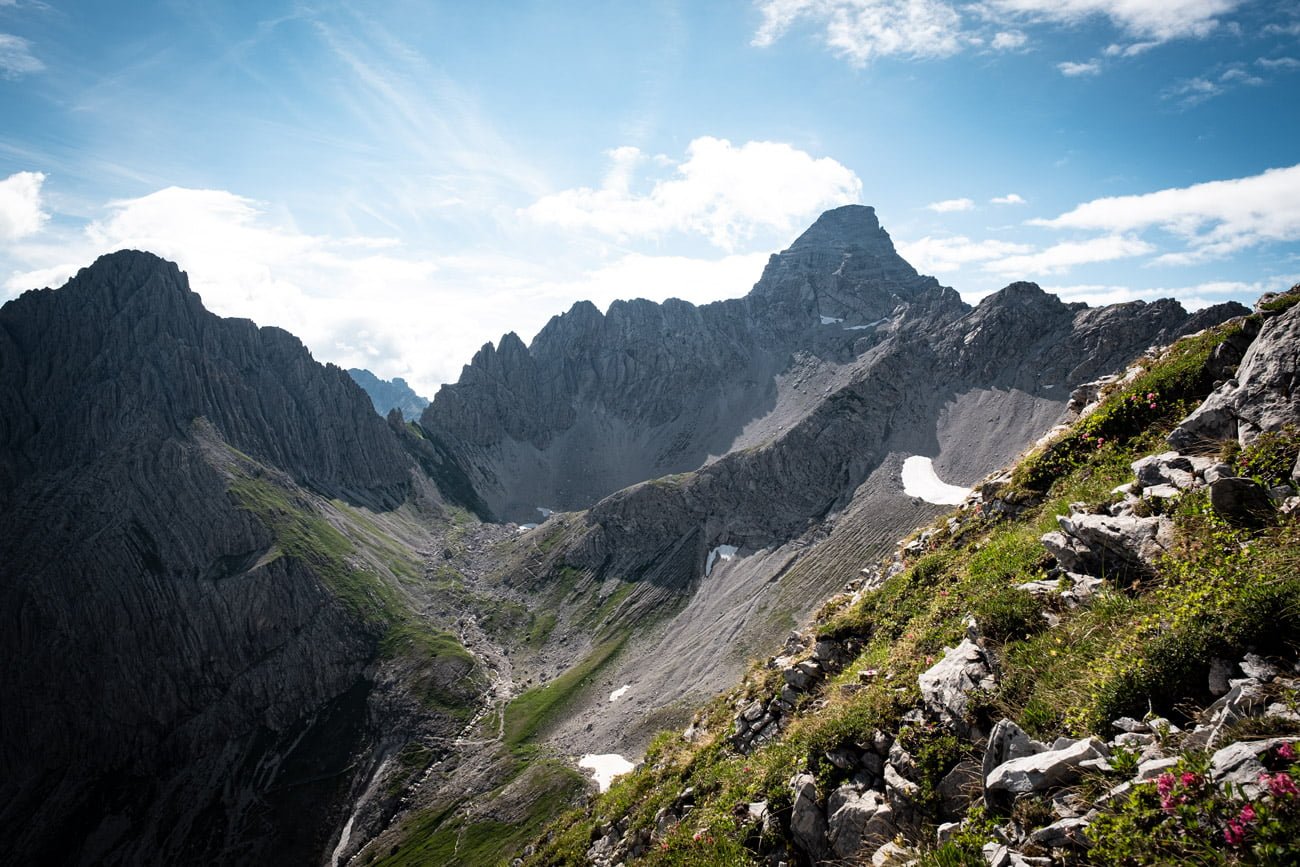 Ausblick-Hochvogel-vom-Wiedemerkopf-Allgäuer-Alpen