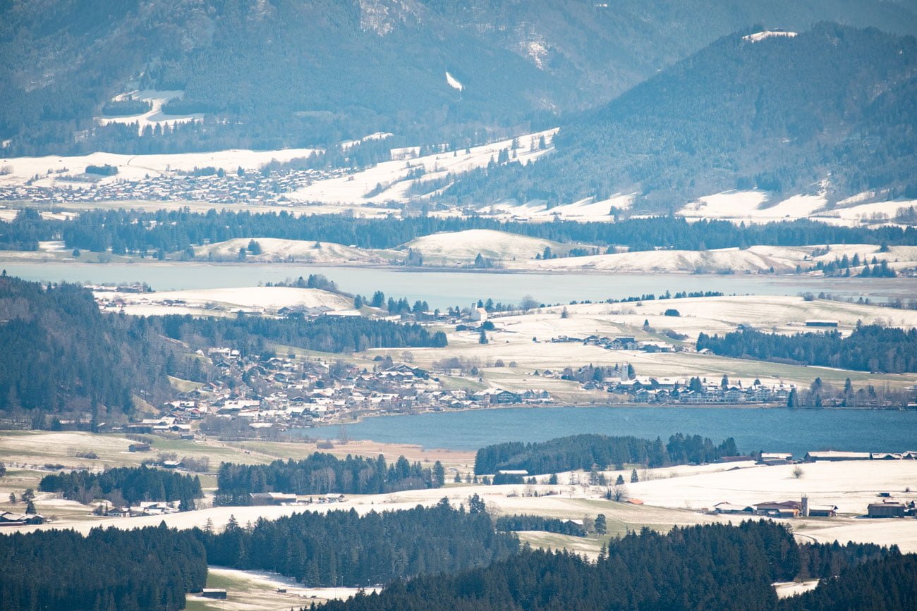 Ausblick Alpspitz Frühling Forggensee