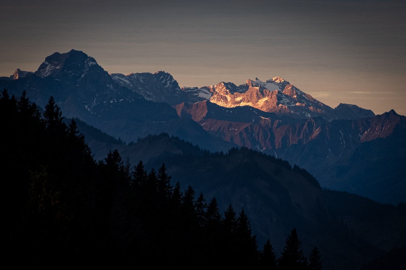 Ausblick Alpspitz Sonnenaufgang