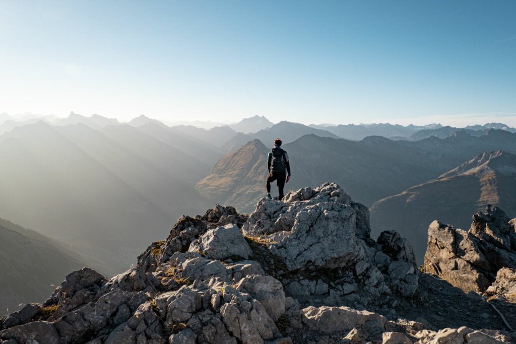 Wanderung von Lechleiten auf den Biberkopf - Allgäu - Vorarlberg