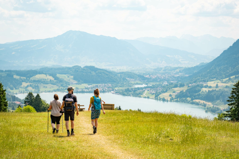 Wandern im Allgäu - Wanderung durchs Tuffenmoos und über die Pfarralpe zur Thaler Höhe mit Alpseeblick