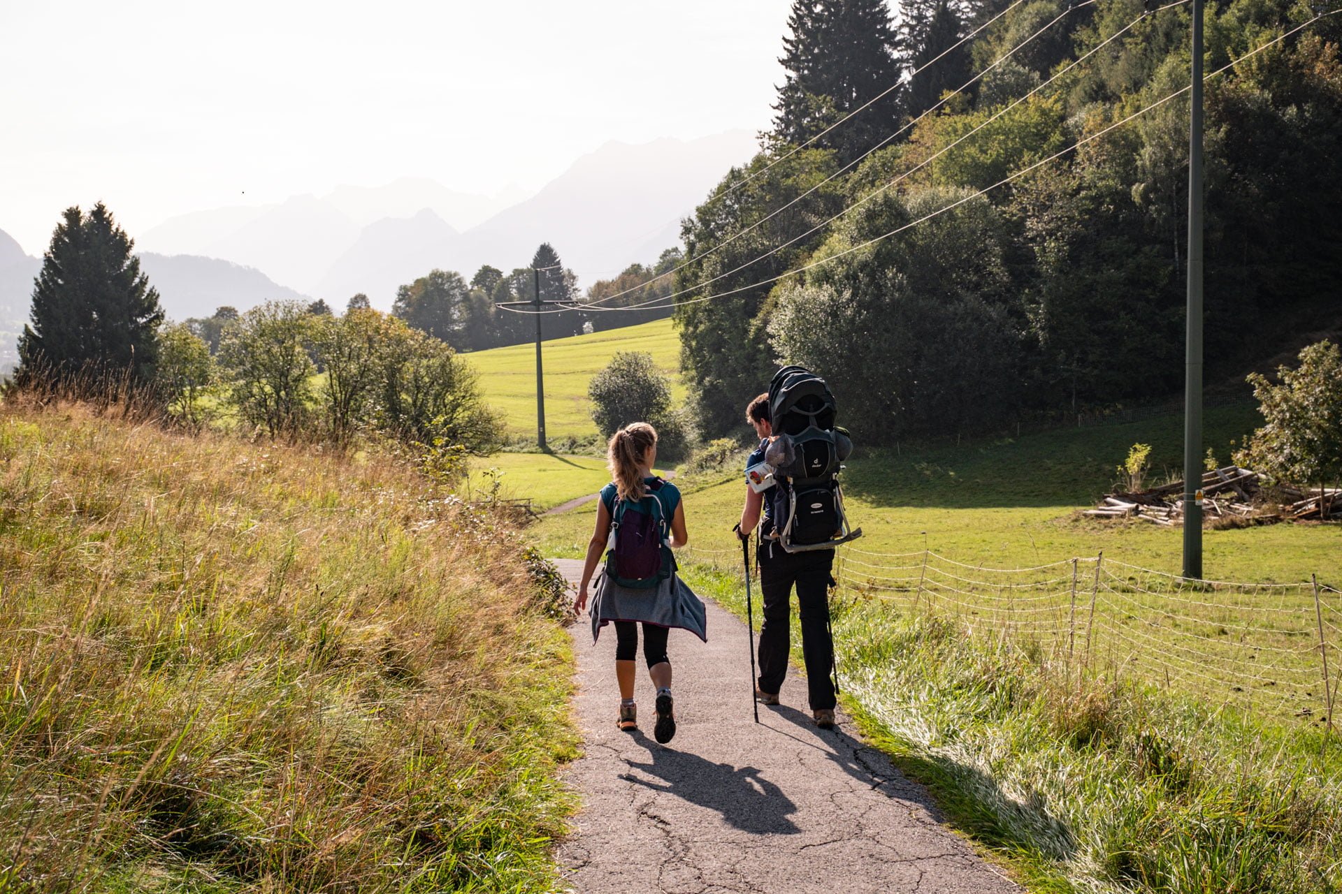 Wandern in Pfronten im Ostallgäu - Wanderung auf die Hündeleskopfhütte - Familienrunde