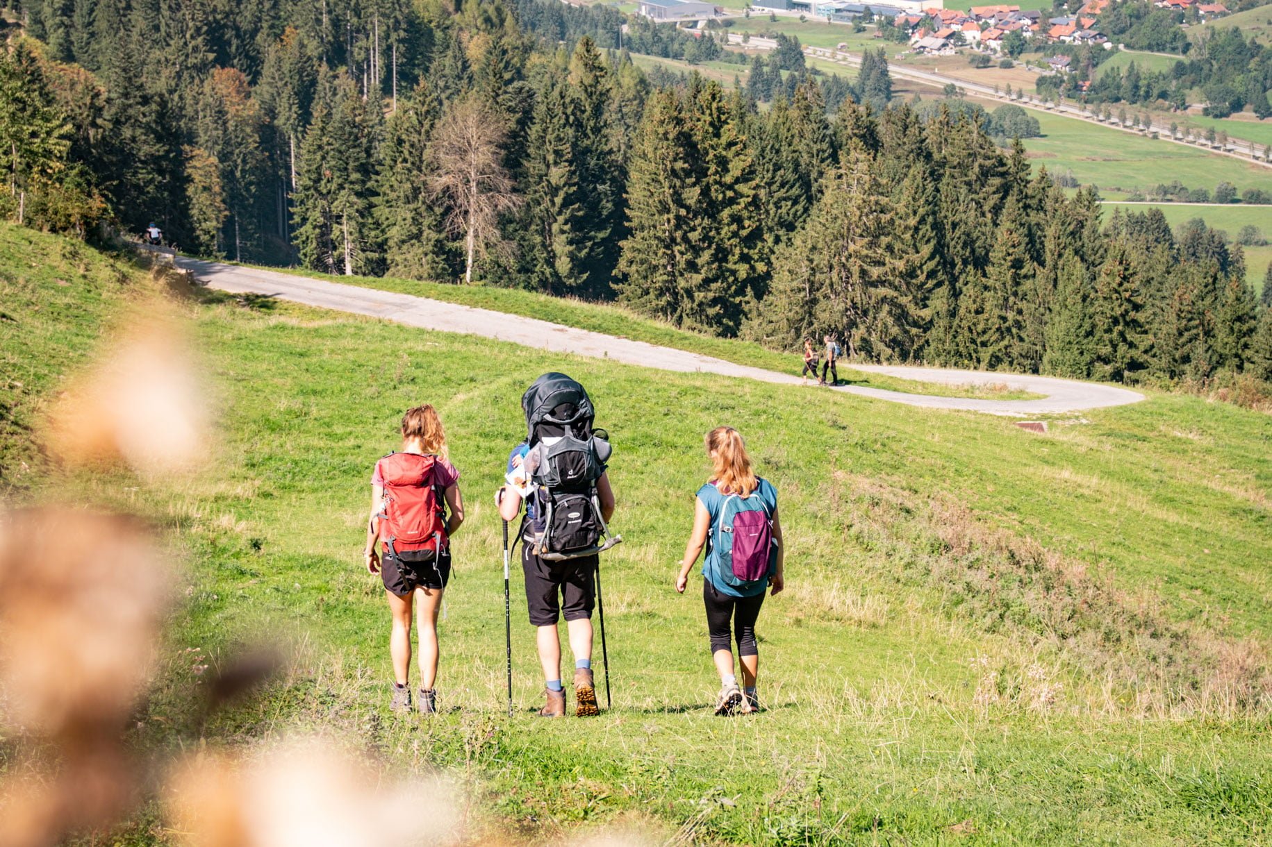 Wandern in Pfronten im Ostallgäu - Wanderung auf die Hündeleskopfhütte - Familienrunde