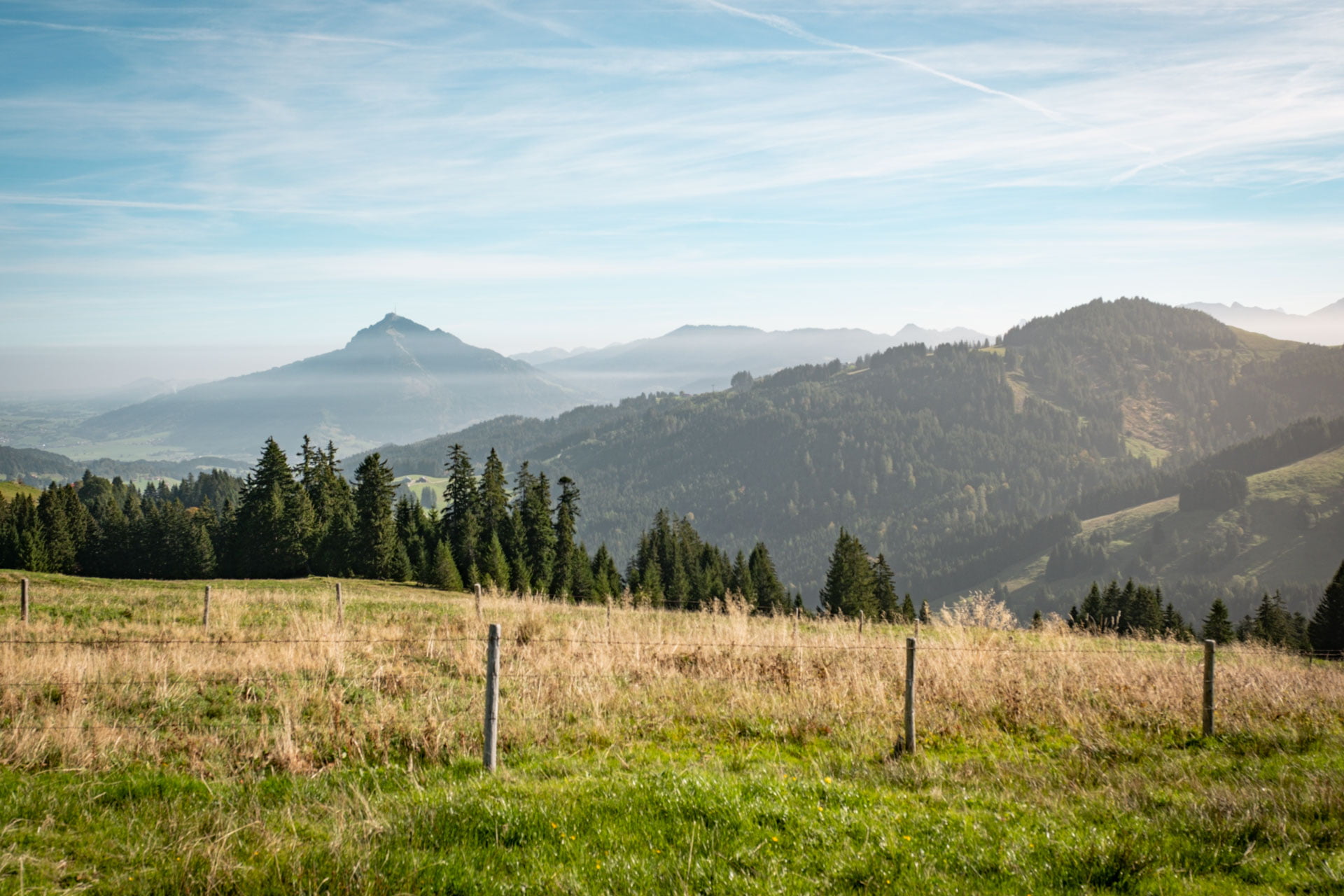 Wanderung von Gunzesried im Allgäu aufs Bleicherhorn und Höllritzer Eck