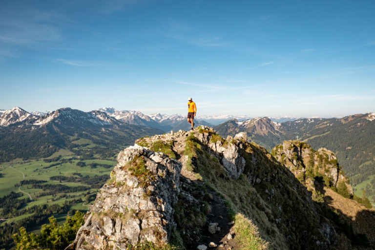 Wanderung von Unterjoch auf Sorgschrofen und Zinken im Allgäu