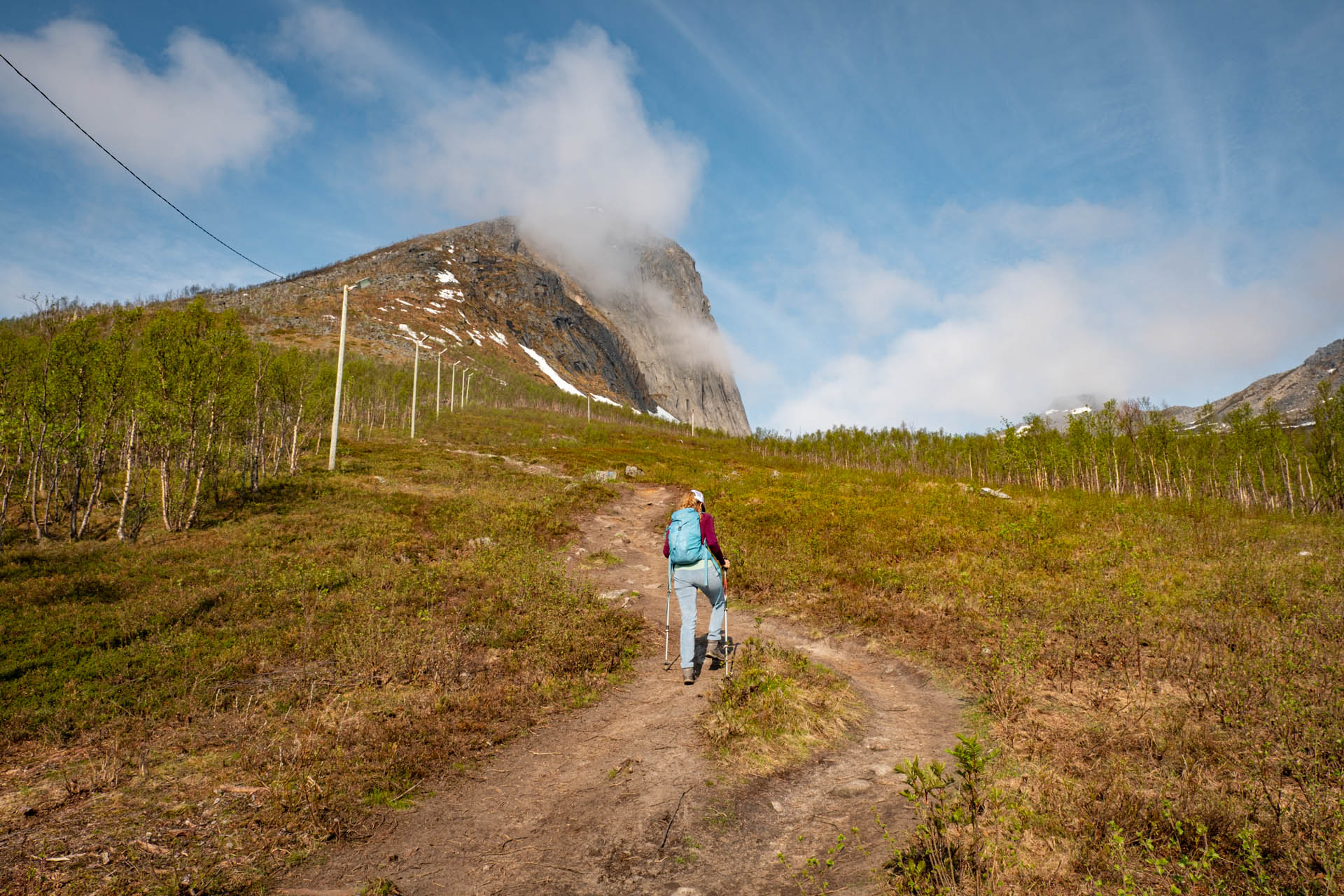 Wanderung auf Senja in Norwegen auf den Hesten