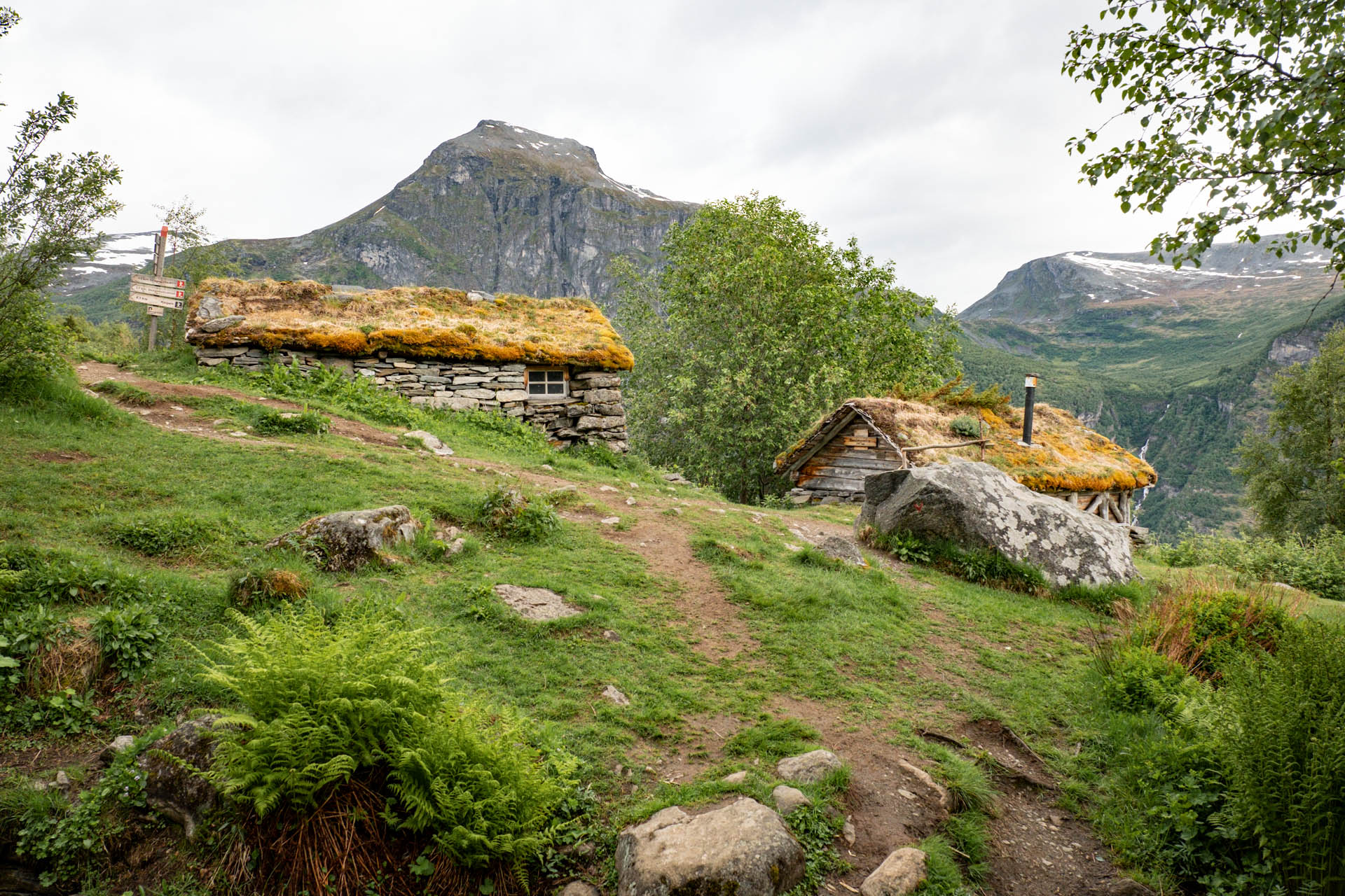 Wanderung in Geiranger zur Homlongsætra Alm