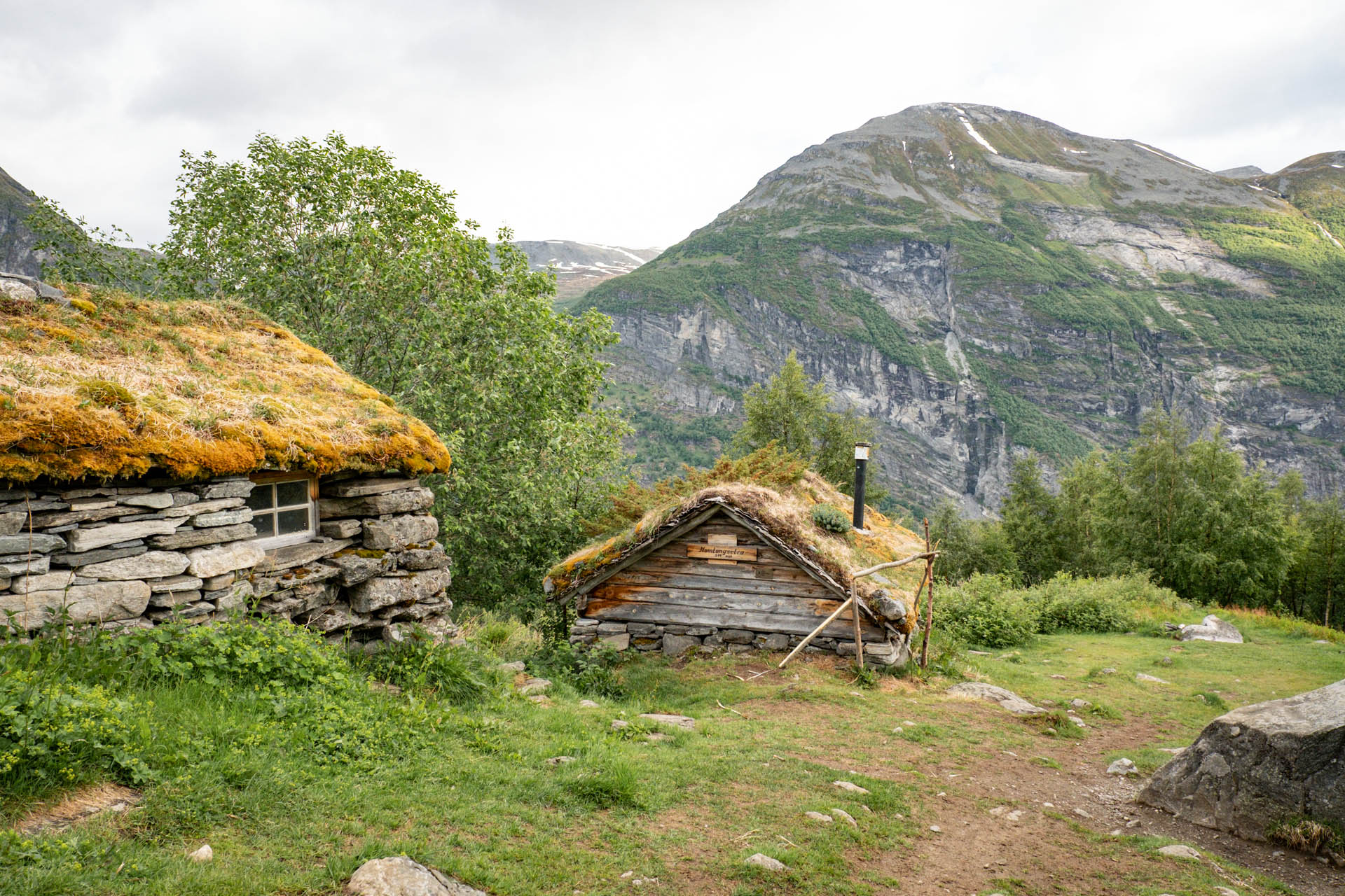 Wanderung in Geiranger zur Homlongsætra Alm