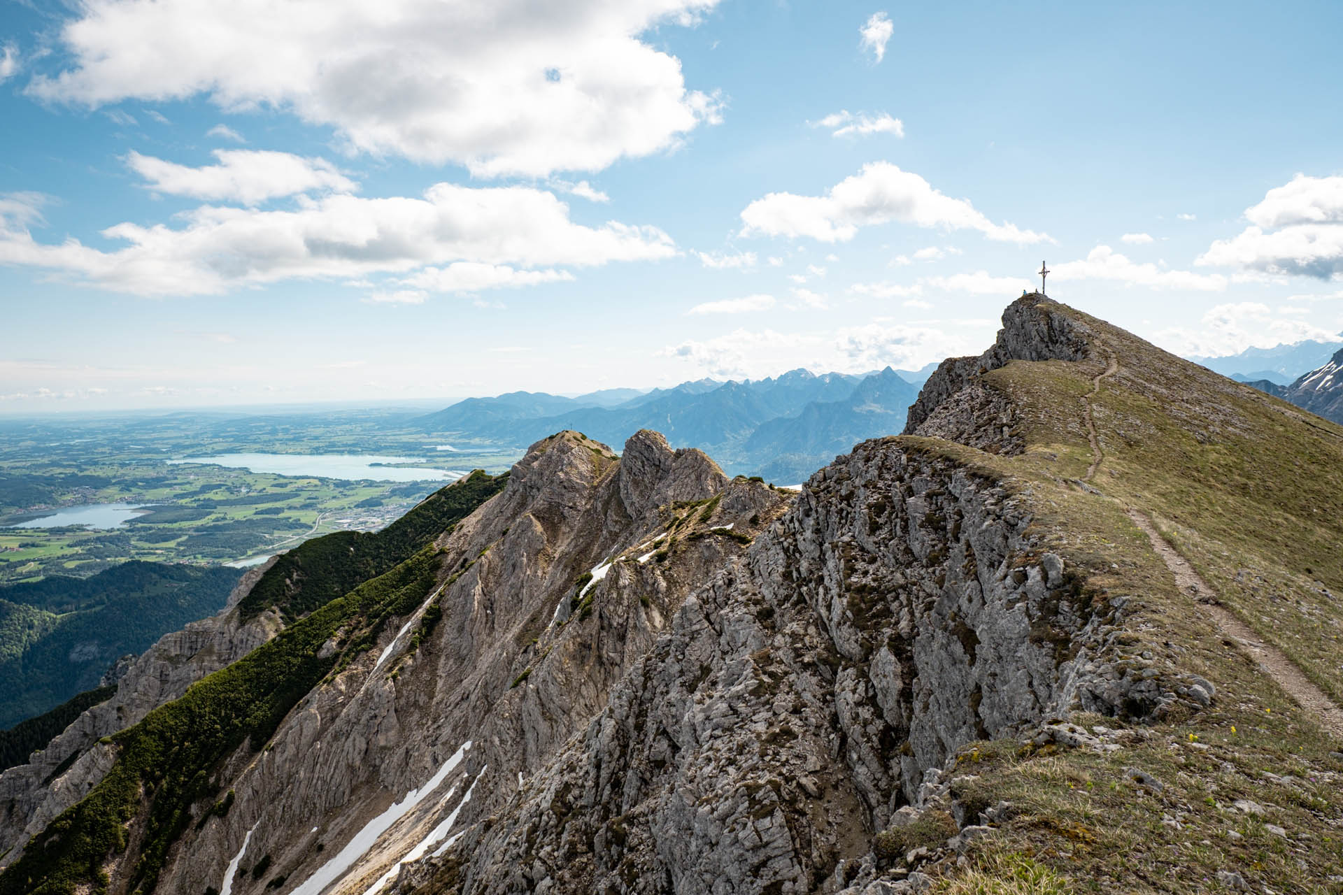 Wanderung von Grän aufs Brentenjoch im Tannheimer Tal