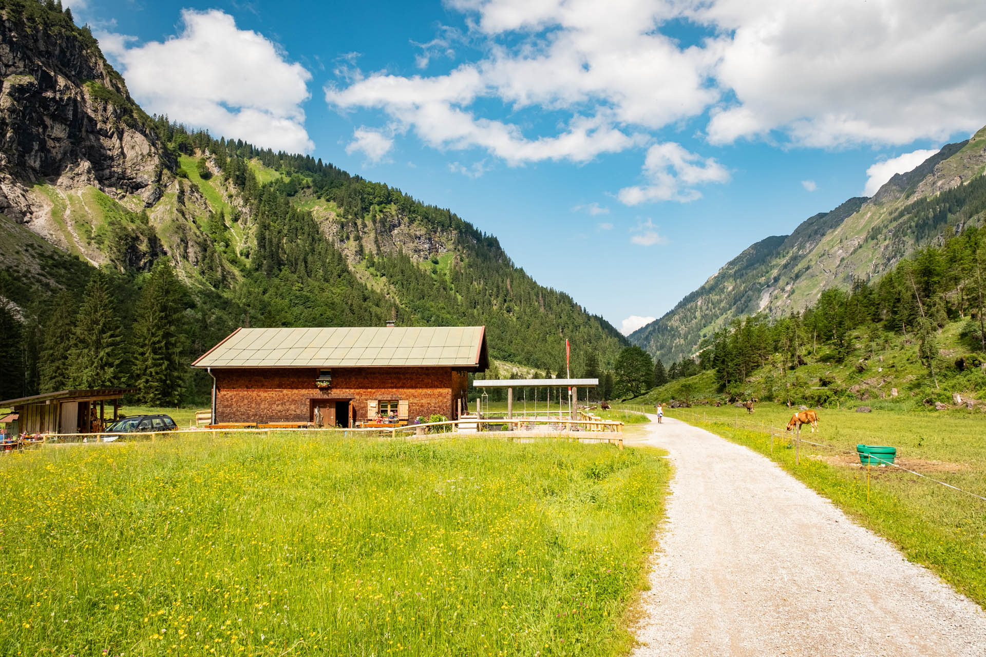 Wanderung von Oberstdorf ins Oytal zur Unteren Gutenalpe