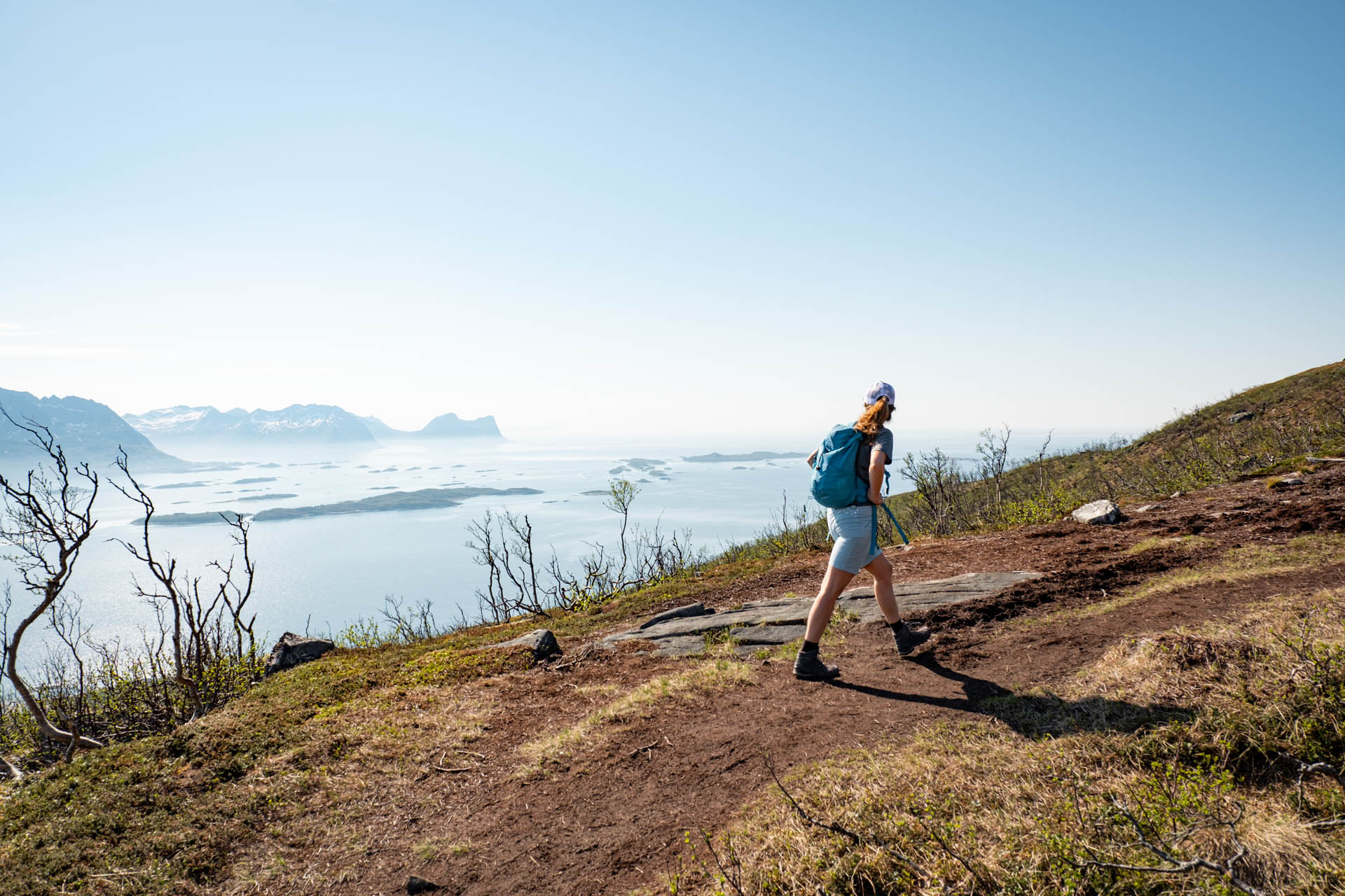 Wanderung von Skaland auf den Husfjellet auf Senja in Norwegen