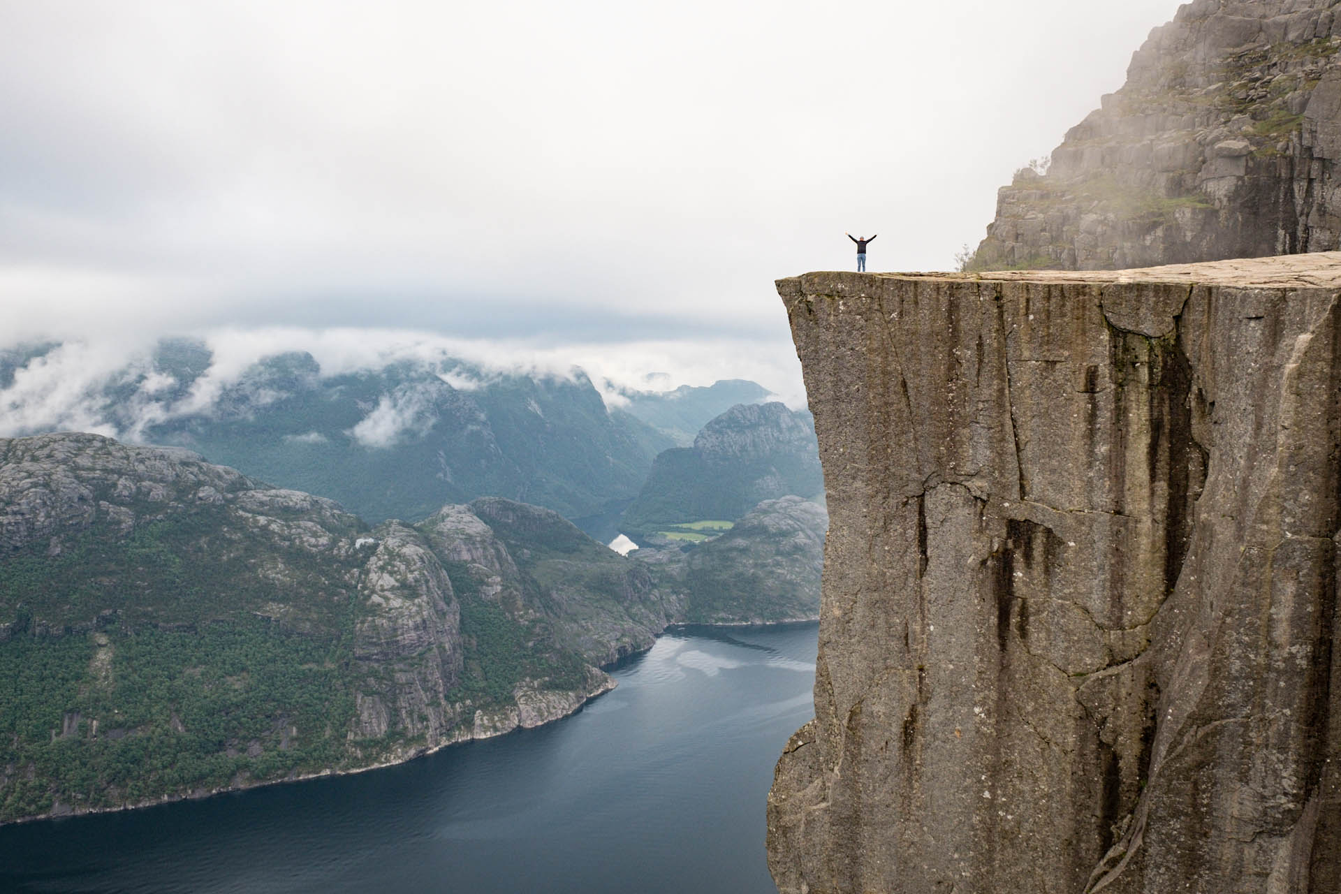 Wanderung zum Preikestolen im Lysefjord