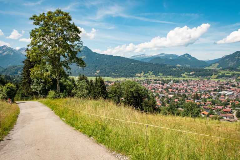 Wandern auf dem Wallrafweg von Reichenbach nach Oberstdorf im Allgäu