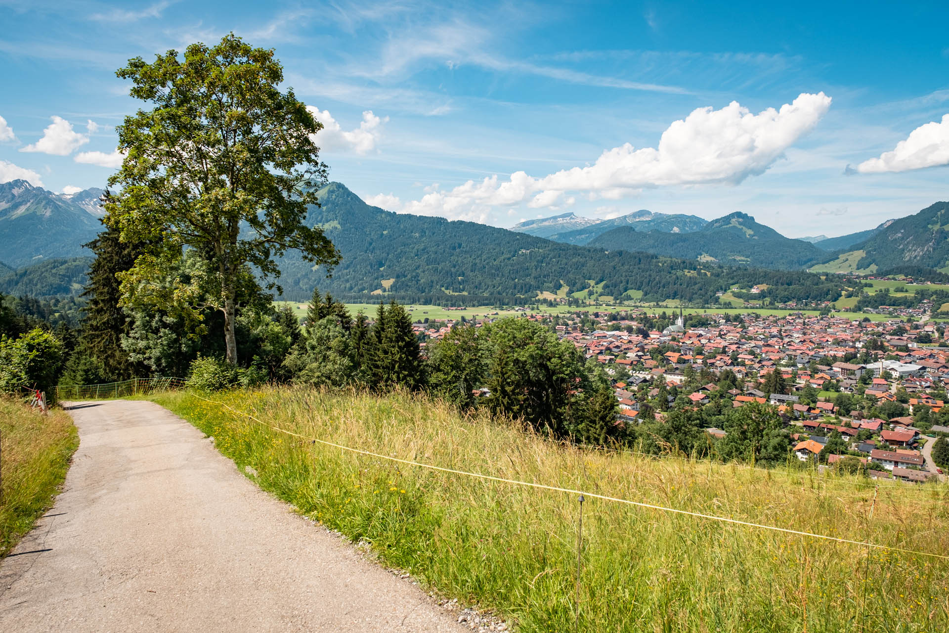 Wandern auf dem Wallrafweg von Reichenbach nach Oberstdorf im Allgäu