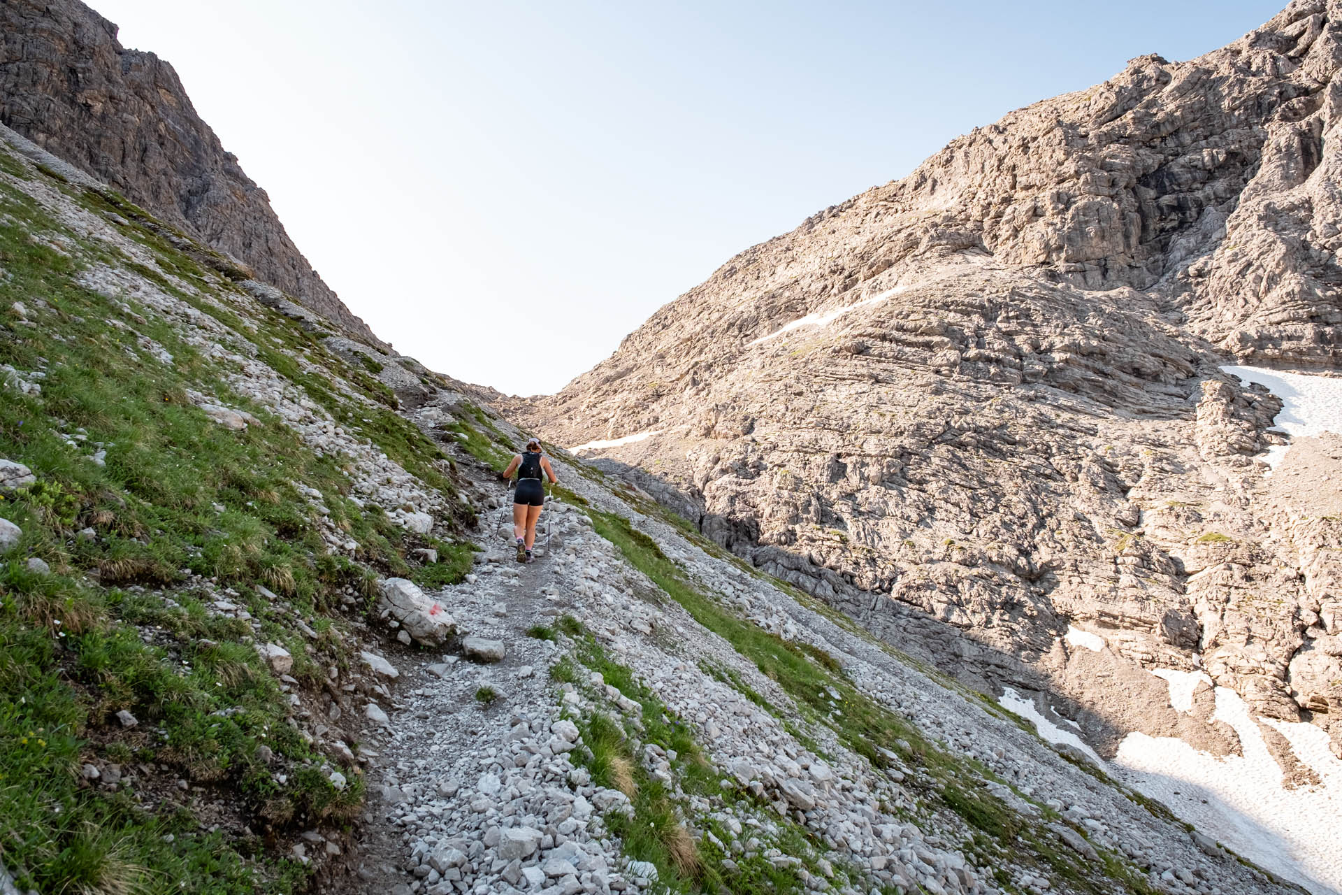 Wanderung auf den Rappenseekopf und den Hochrappenkopf bei Oberstdorf im Allgäu