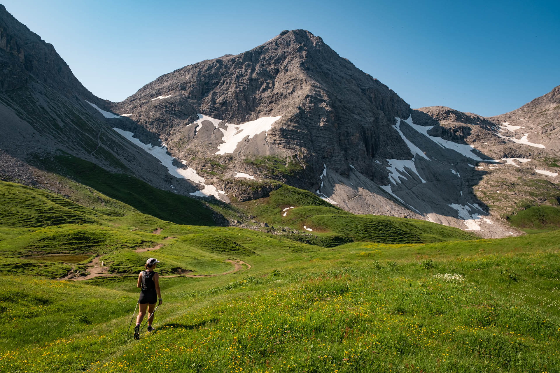 Wanderung auf den Rappenseekopf und den Hochrappenkopf bei Oberstdorf im Allgäu