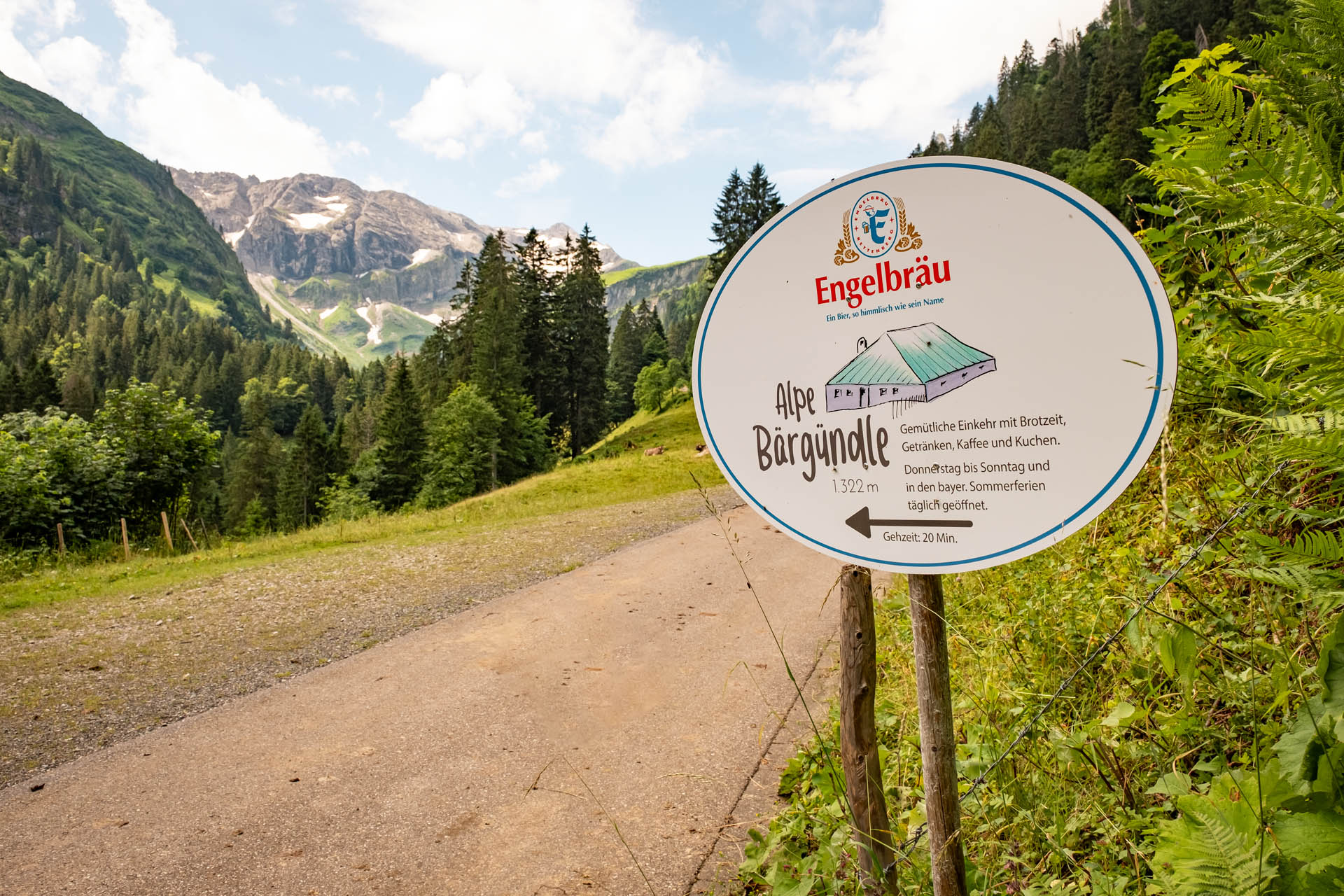 Wanderung in Hinterstein - vom Giebelhaus zur Alpe Bärgündle