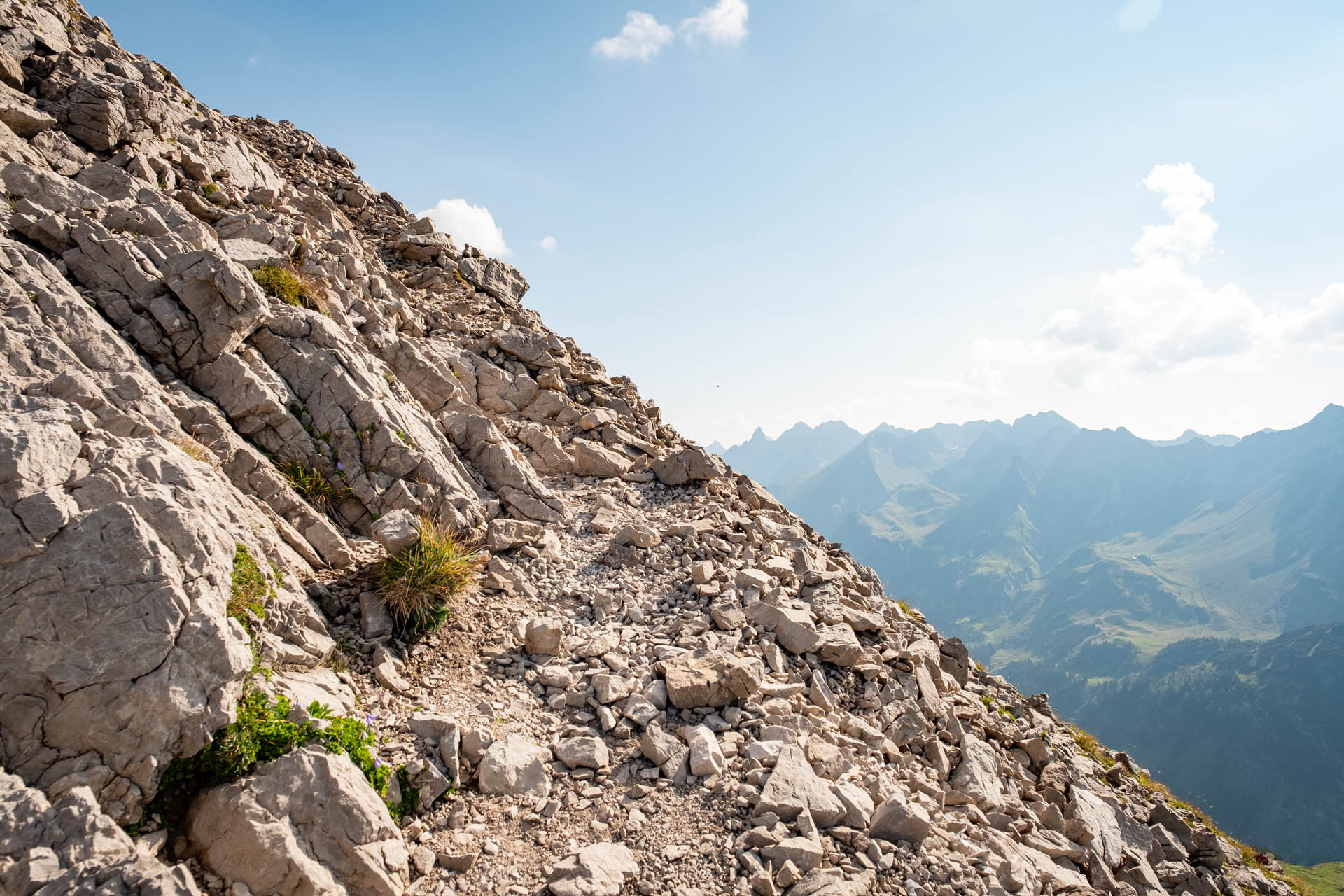 Wanderung aufs Walser Geißhorn über die Mindelheimer Hütte als Rundtour