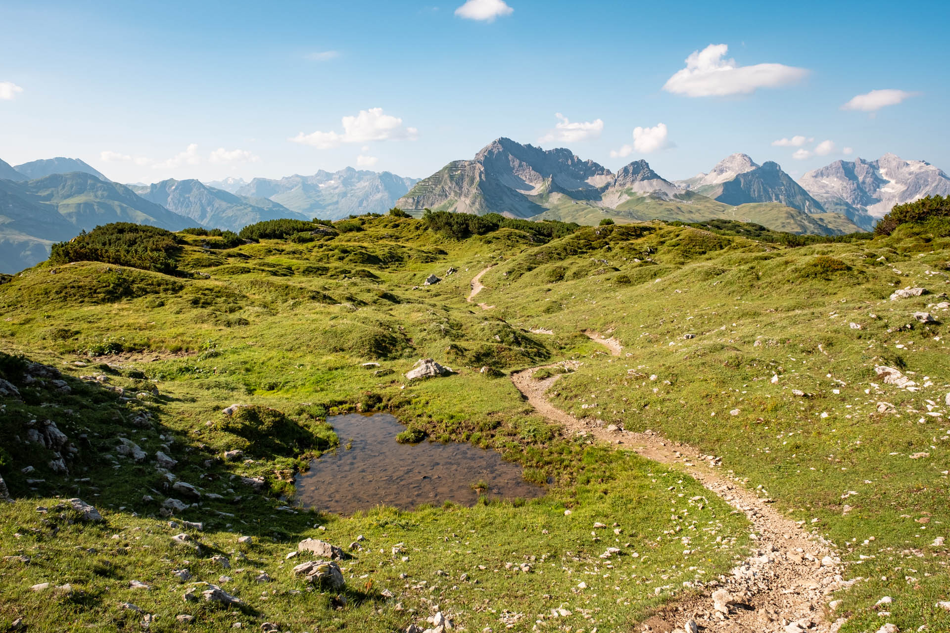 Wanderung aufs Walser Geißhorn über die Mindelheimer Hütte als Rundtour