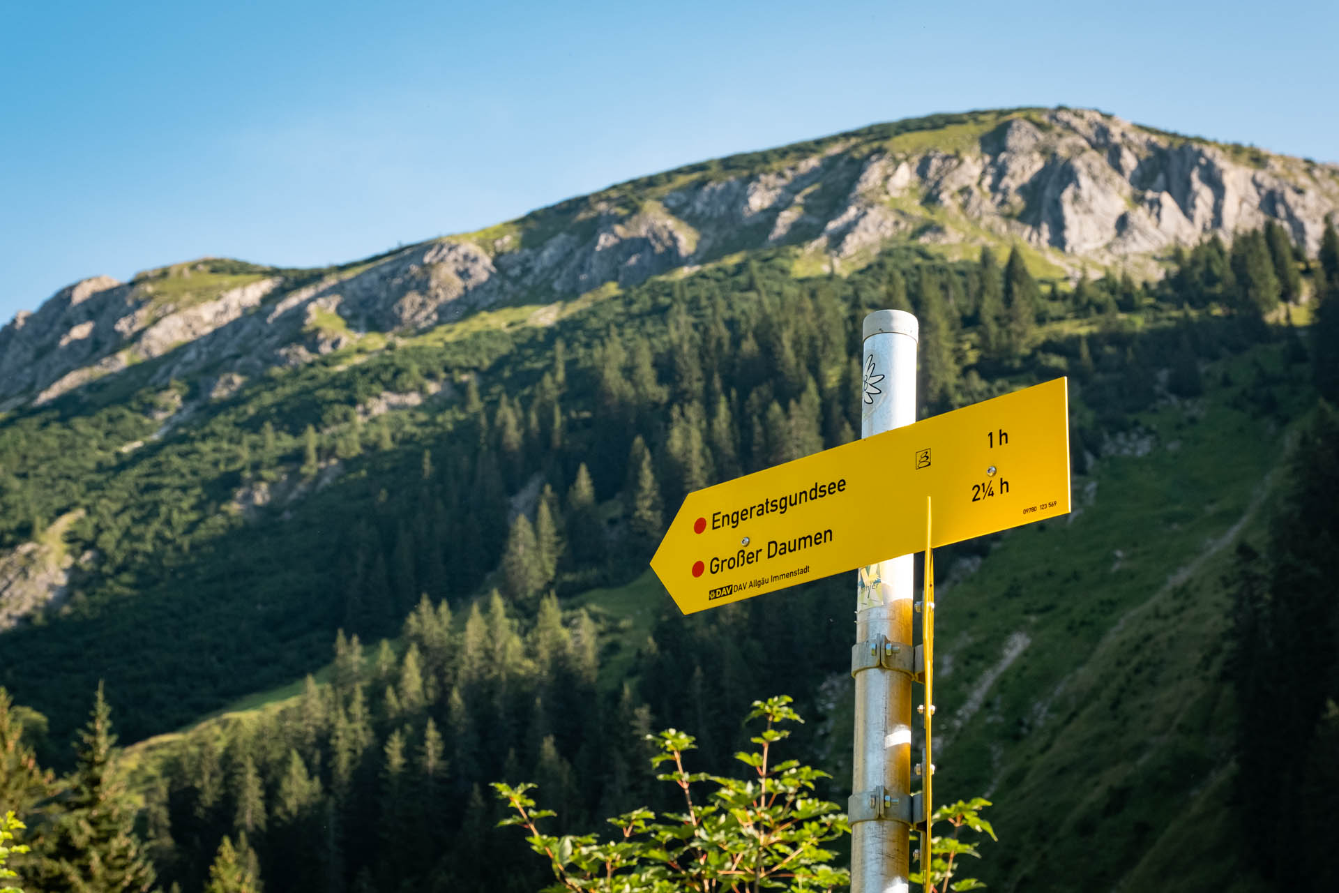 Wanderung von Hinterstein auf den Kleinen Daumen und den Großen Daumen im Allgäu