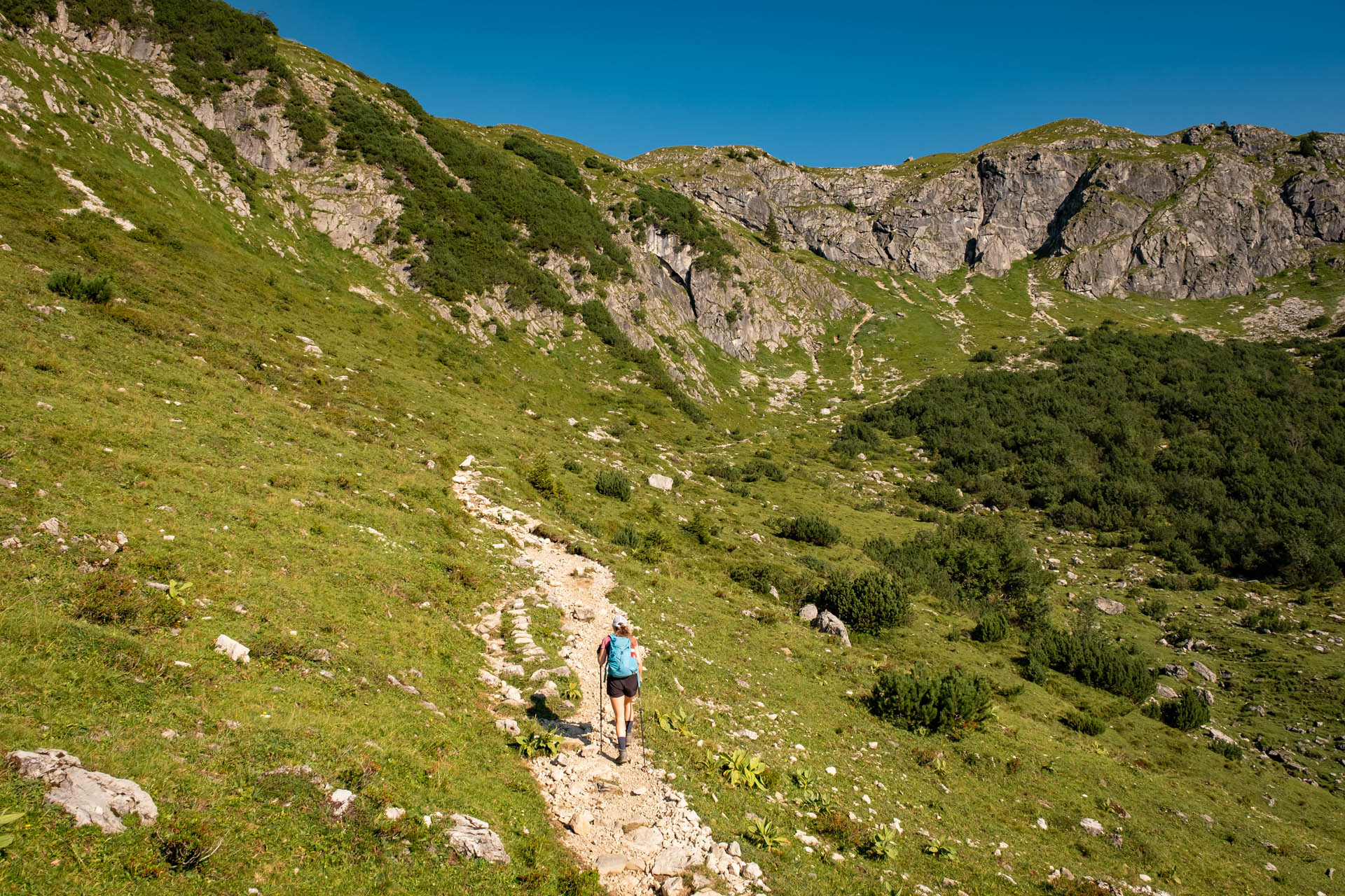 Wanderung von Hinterstein auf den Kleinen Daumen und den Großen Daumen im Allgäu