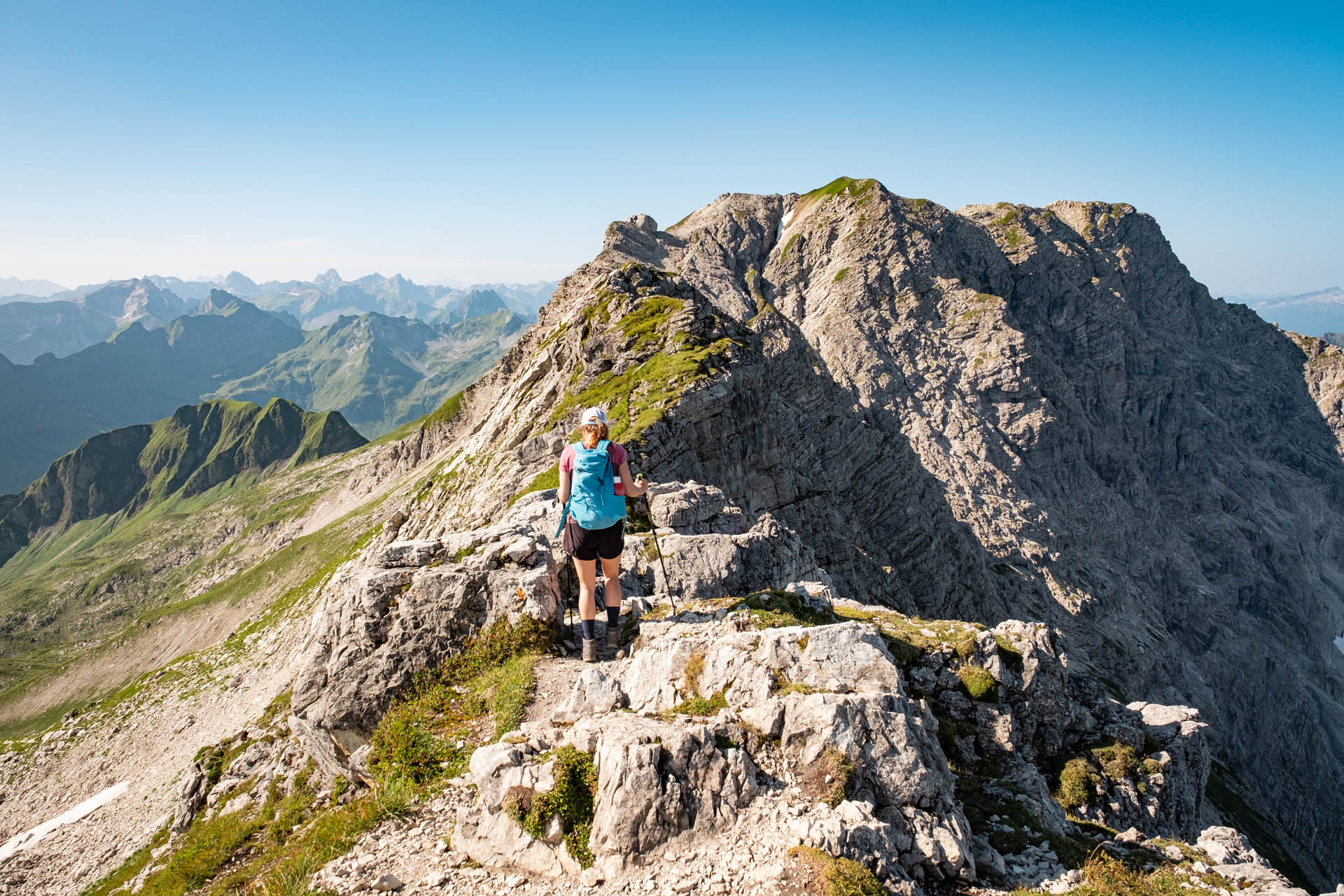 Wanderung von Hinterstein auf den Kleinen Daumen und den Großen Daumen im Allgäu