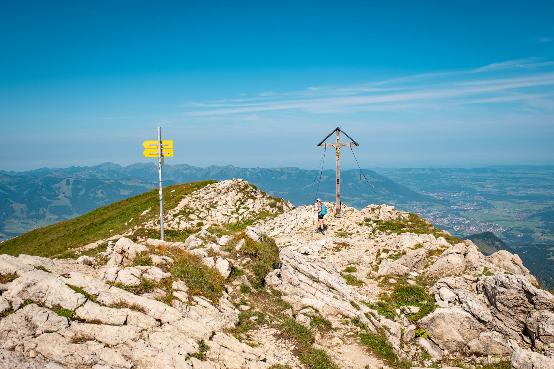 Wanderung von Hinterstein auf den Kleinen Daumen und den Großen Daumen im Allgäu