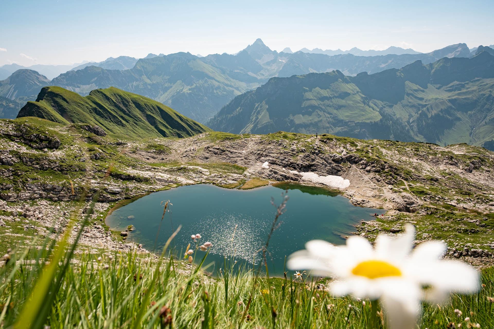 Wanderung von Hinterstein auf den Kleinen Daumen und den Großen Daumen im Allgäu