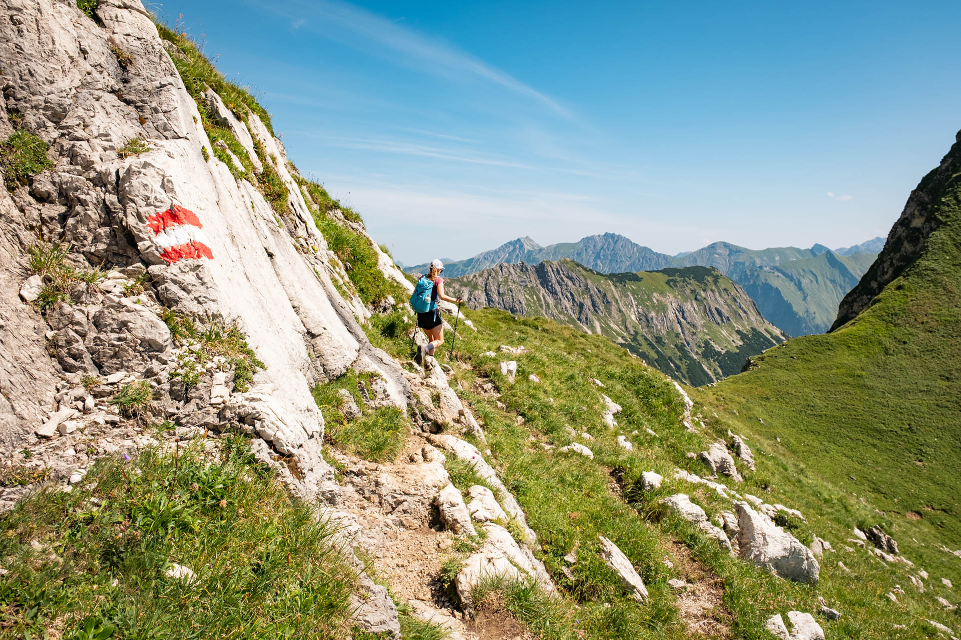 Wanderung von Hinterstein auf den Kleinen Daumen und den Großen Daumen im Allgäu