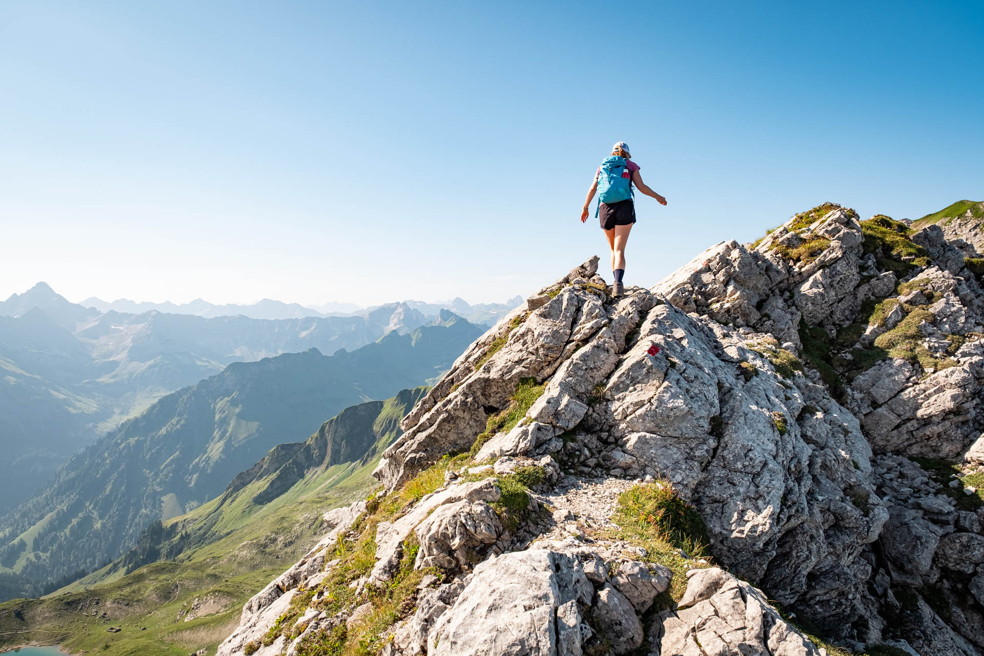 Wanderung von Hinterstein auf den Kleinen Daumen und den Großen Daumen im Allgäu