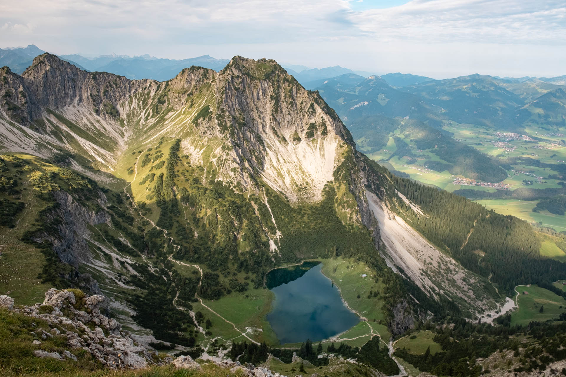 Wanderung im Allgäu über die Gaisalpseen auf den Entschenkopf