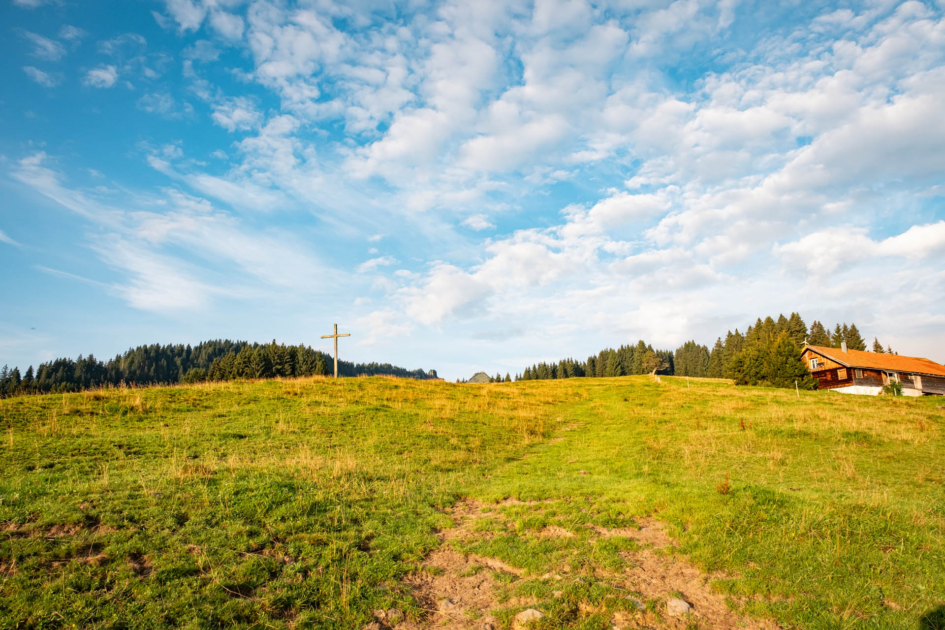 Wanderung vom Parkplatz Großer Wald auf den Grünten im Allgäu