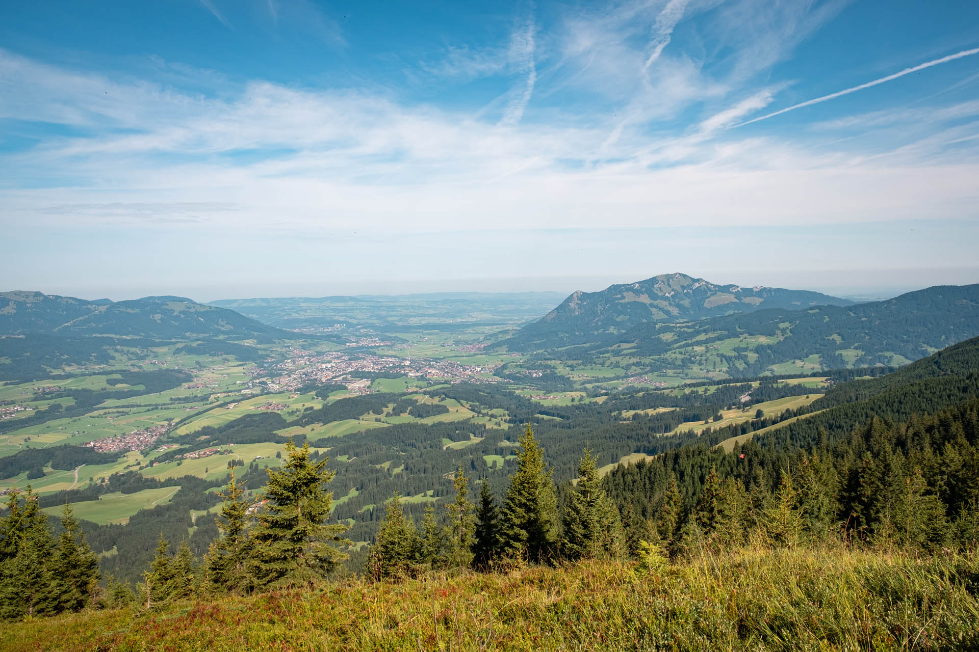 Wanderung von Reichenbach auf den Sonnenkopf - Heidelbeerkopf - Schnippenkopf im Allgäu