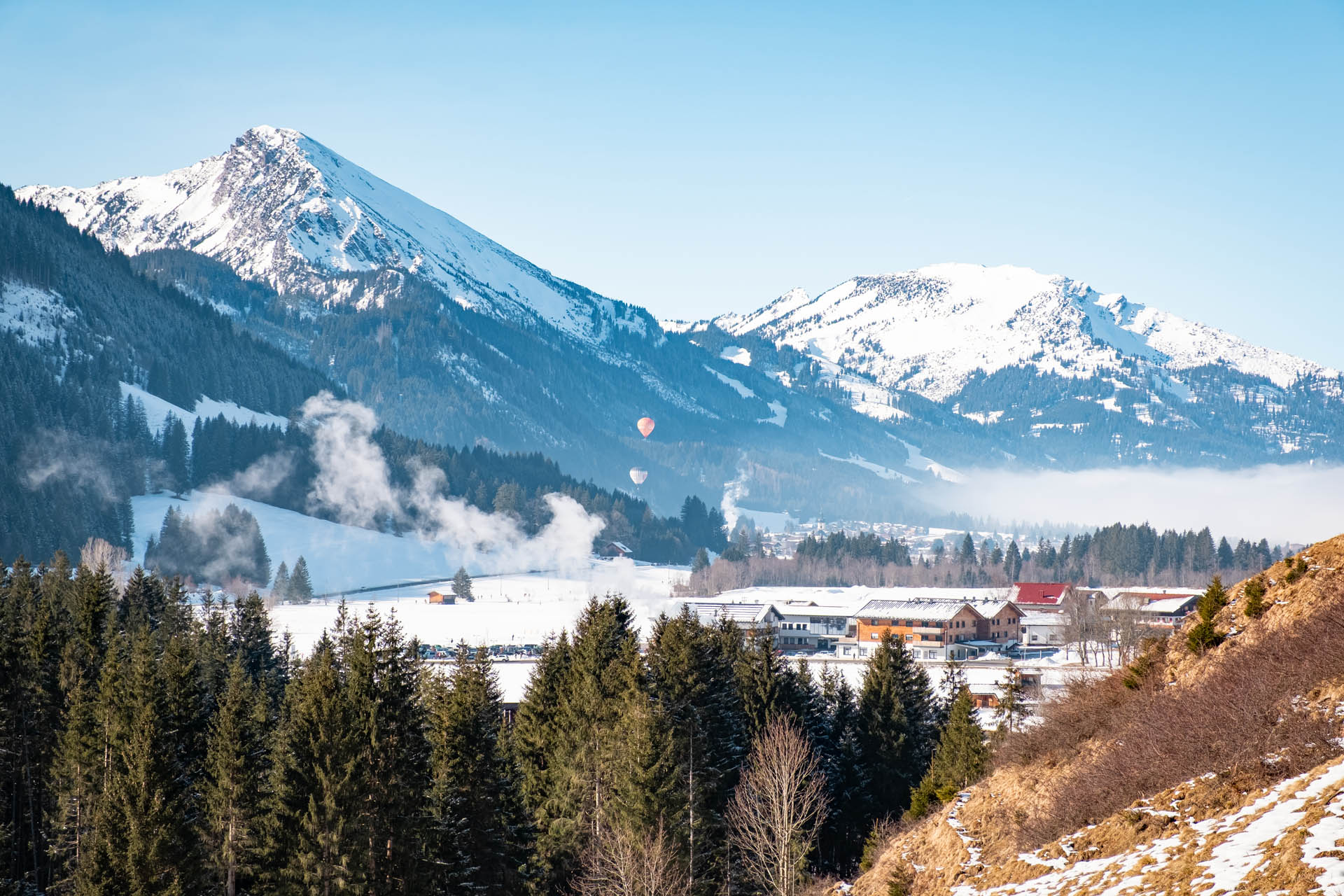 Berghütte Adlerhorst - Winter-Rundwanderung über den Haldensee im Tannheimer Tal