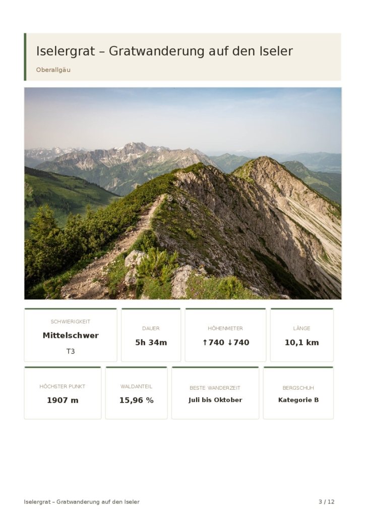 Iselergrat – Gratwanderung auf den Iseler