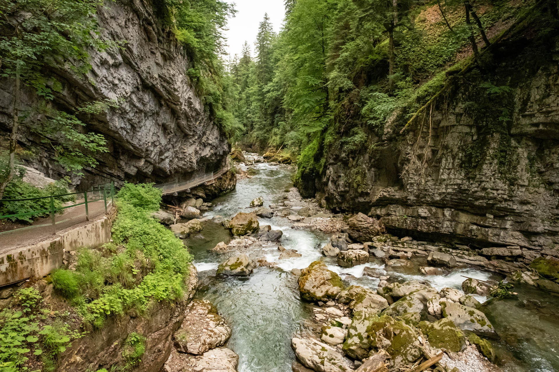 Tolle Stimmung in der Breitachklamm