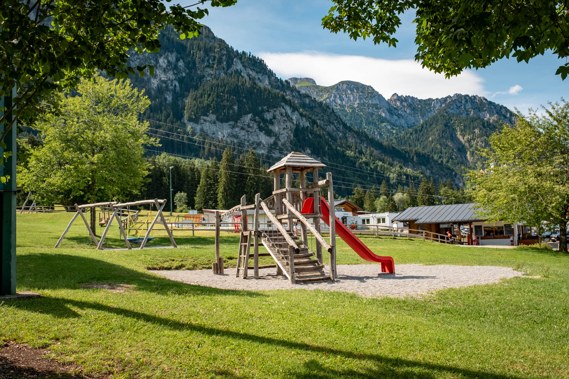 Spielplatz an der Tegelbergbahn in Schwangau / Ostallgäu