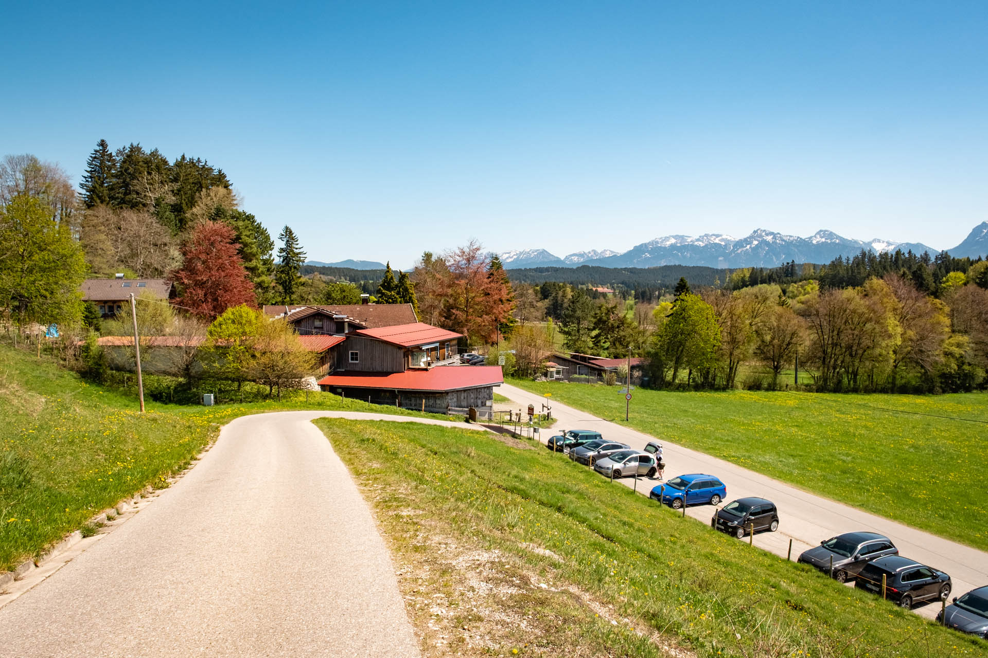 Parkplatz unterhalb der Alpe Beichelstein