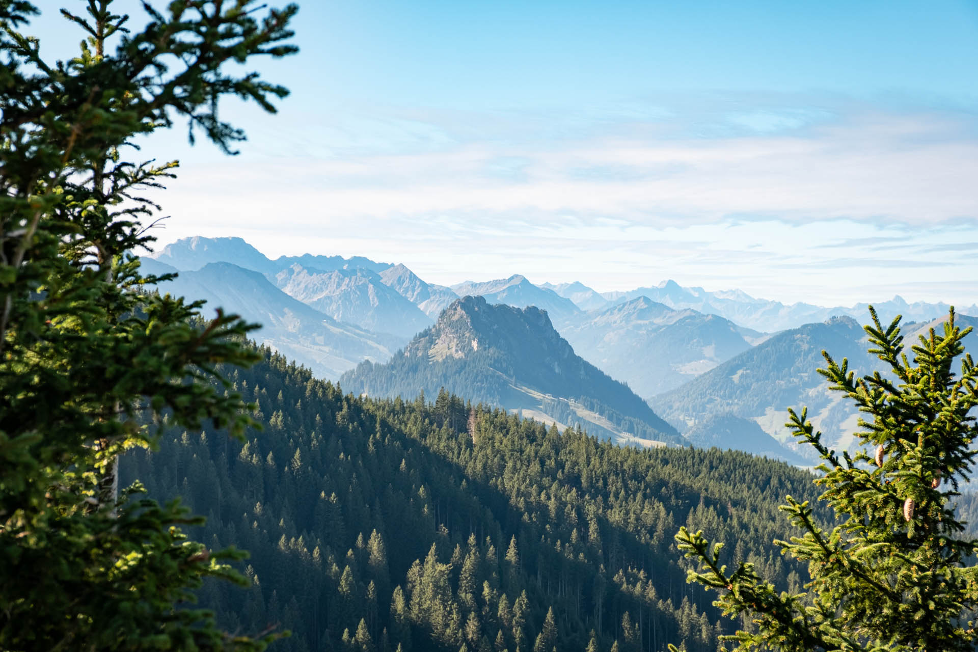 Aussicht von der Alpspitz Richtung Oberallgäu